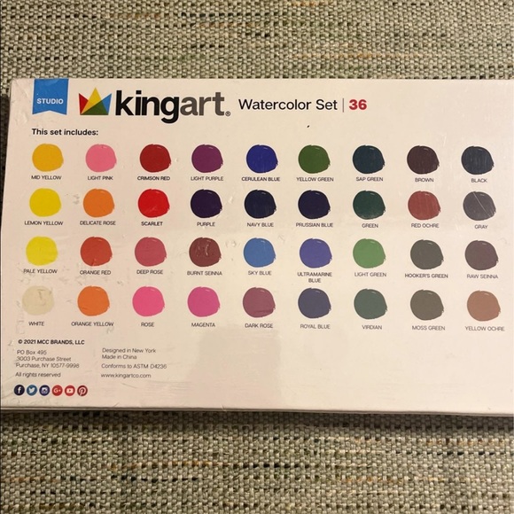 Art Supplies Bundle - King Art Colored Pencil Set, Watercolor Set & Marker Set - Picture 6 of 12